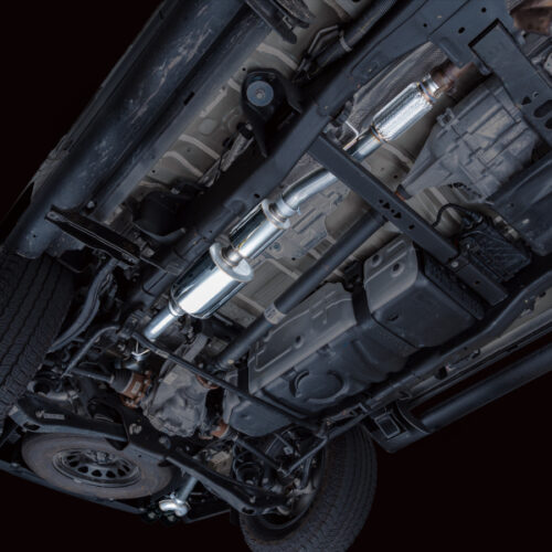 AWE Tuning 2021+ GMC Suburban/Yukon XL 5.3L 0FG Split Rear Exit Catback - Quad Diamond Blk Tips - Image 5