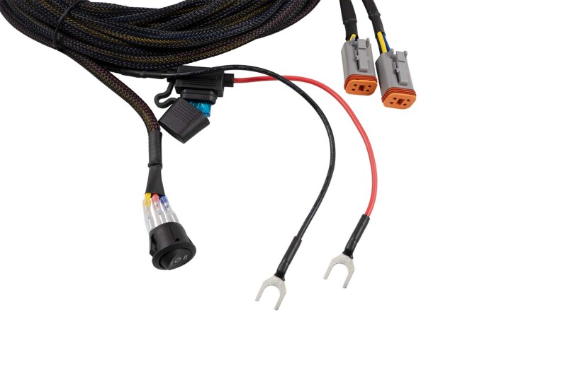 Diode Dynamics Light Duty Dual Output 3-way 4-pin Wiring Harness - Image 2