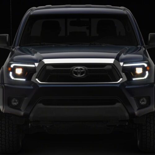 Raxiom for 2012-2015 Toyota Tacoma Axial Series Switchback Projector Headlights- Black Housing- Clear Lens - Image 9