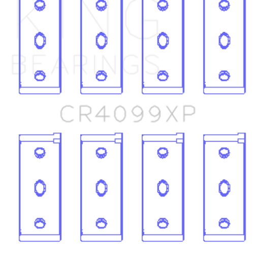 Alternative view of King Engine Bearings CR4099XP 83-06 Fiat 146 Connecting Rod Bearings - Set of 8