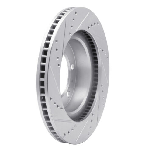 DFC 05-23 Toyota Tacoma Front Right Drilled & Slotted Silver Brake Rotor - Image 4