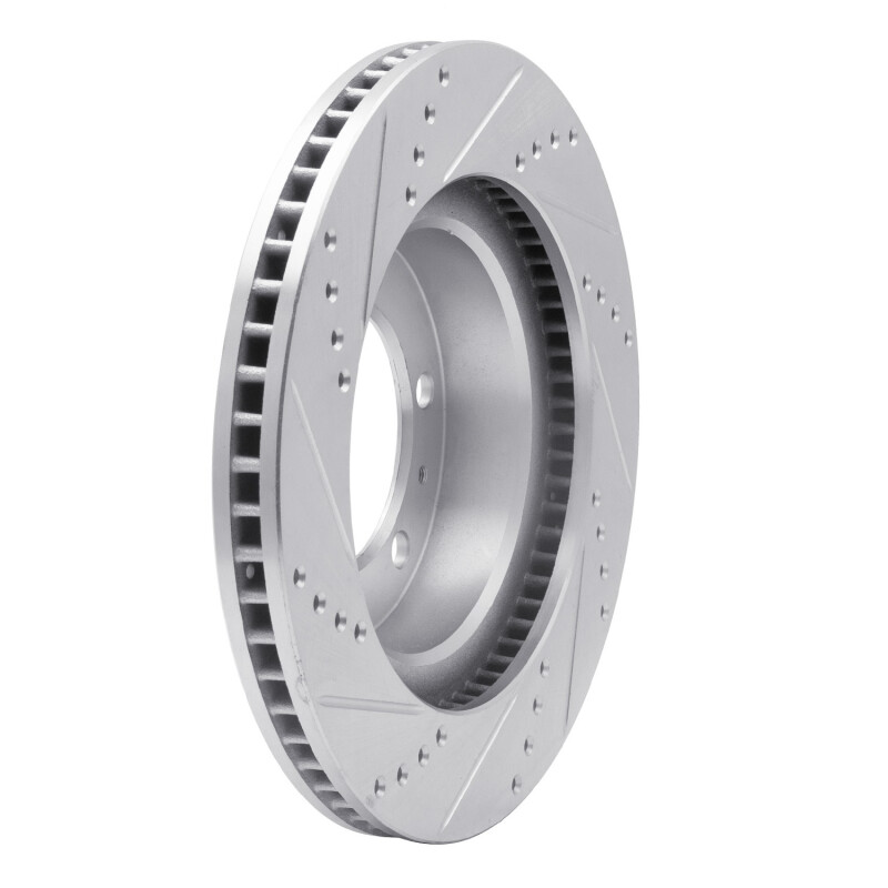 DFC 05-23 Toyota Tacoma Front Right Drilled & Slotted Silver Brake Rotor - Image 4