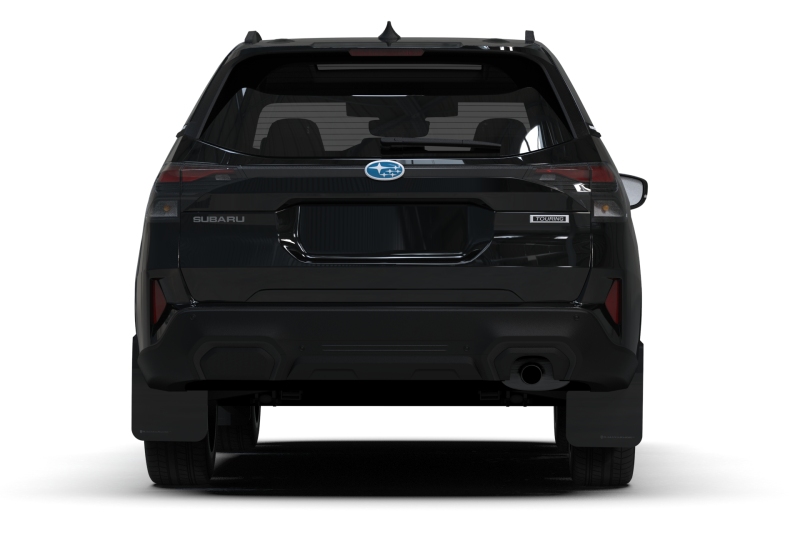 Rally Armor 25-26 Subaru Forester & Hybrid Black UR Mud Flap w/Metallic Black Logo - Image 2