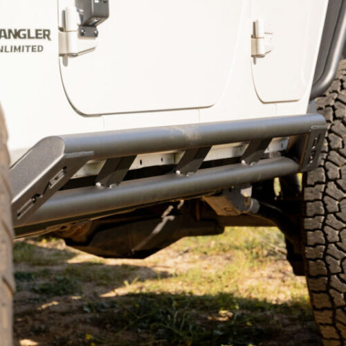 DV8 Offroad 2007-2018 Jeep Wrangler JK 4-Door Rock Sliders - Image 7