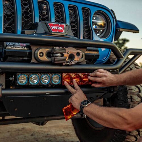 KC HiLiTES FLEX ERA LED Light Bar 10in. Light Shield - Amber (SHIELD ONLY) - Image 6