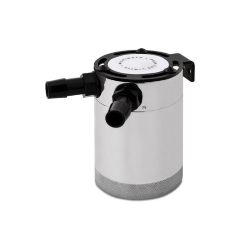 Mishimoto Compact Baffled Oil Catch Can - 2-Port - Polished - Image 2