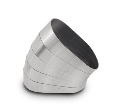 Alternative view of Vibrant 45 Degree Horizontal Plane Oval 304SS Pie Cuts Nominal Tube 3.50in