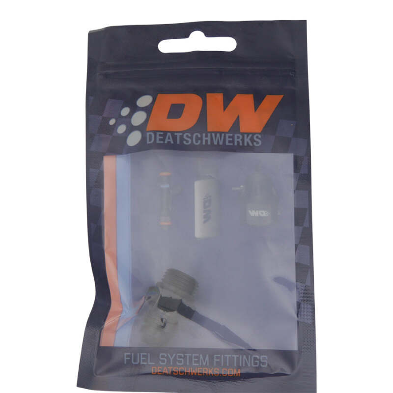 DeatschWerks 6AN ORB Male to 6AN Male Flare Adapter (Incl O-Ring) - Anodized Matte Black - Image 2