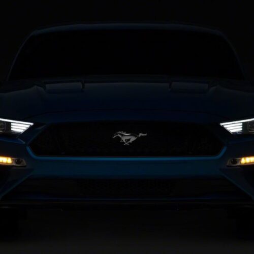 Raxiom for 2018-2023 Ford Mustang GT EcoBoost LED Projector Headlights- Black Housing (Clear Lens) - Image 6