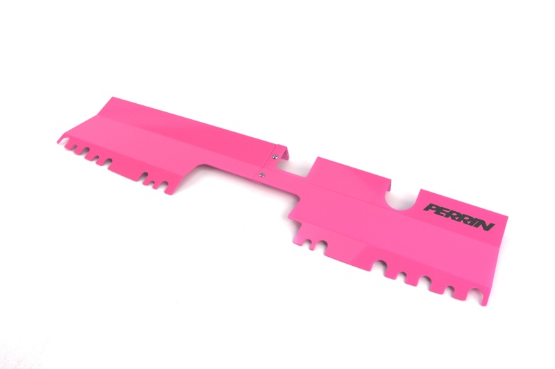 PERRIN 15-21 Subaru WRX/STI Radiator Shroud (With/Without OEM Intake Scoop) - Hyper Pink - Image 4