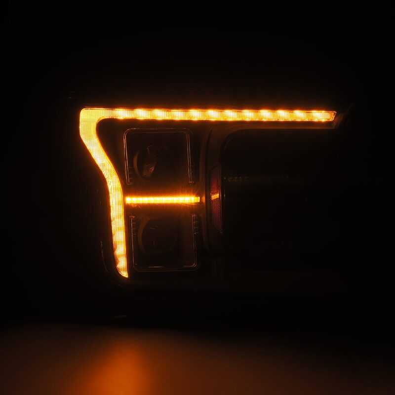 AlphaRex 18-20 Ford F-150 (Req. Conv F150 w/LED) LUXX LED Proj HL Alpha-Blk w/Actv Lt Seq Sig SB DRL - Image 4
