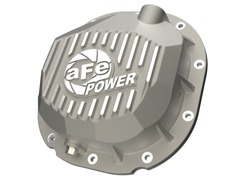 aFe Power 90-14 Ford F-150 Rear Differential Cover - Raw w/ Machined Fins - Image 2