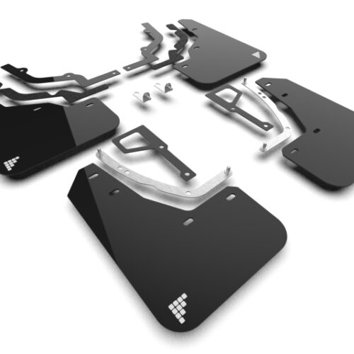 Rally Armor 25-26 Hyundai Ioniq 5 N Black UR Mud Flap Silver Battery Logo