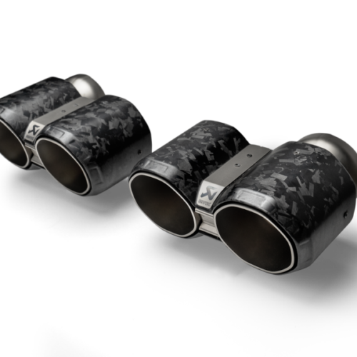 Alternative view of Akrapovic Tail Pipe Set - Chopped Carbon for BMW M2 Coupe (G87)