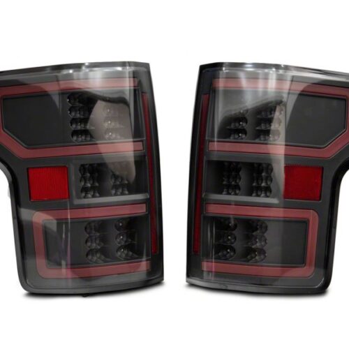 Raxiom for 2018-2020 Ford F-150 Axial Series LED Tail Lights w/ SEQL Turn Signals- Blk Housing (Clear Lens) - Image 6