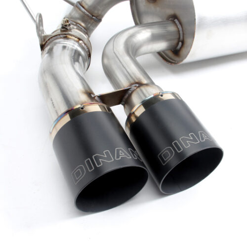 Dinan for 15-20 BMW M3/M4 (F80/F82/F83) Free Flow Axleback Exhaust System - Black Tips - Image 3