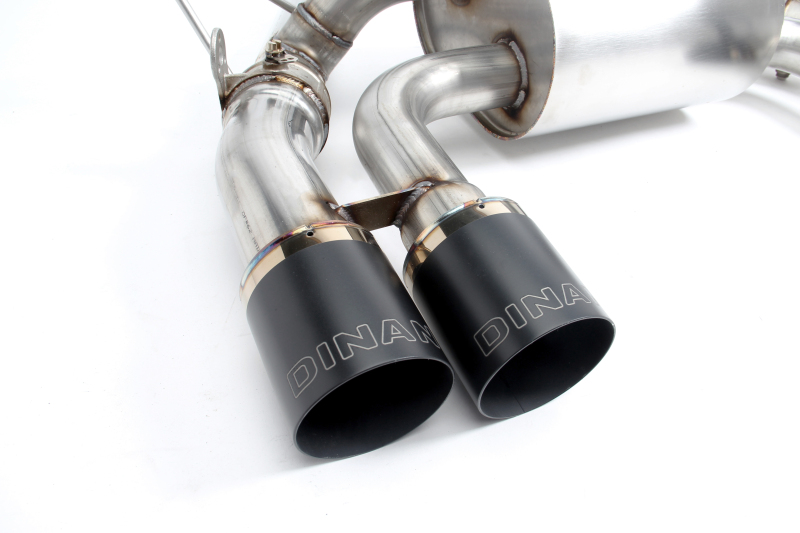 Dinan for 15-20 BMW M3/M4 (F80/F82/F83) Free Flow Axleback Exhaust System - Black Tips - Image 3