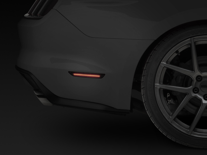 Raxiom for 2015-2022 Ford Mustang Axial Series LED Side Marker Lights Rear (Smoked)