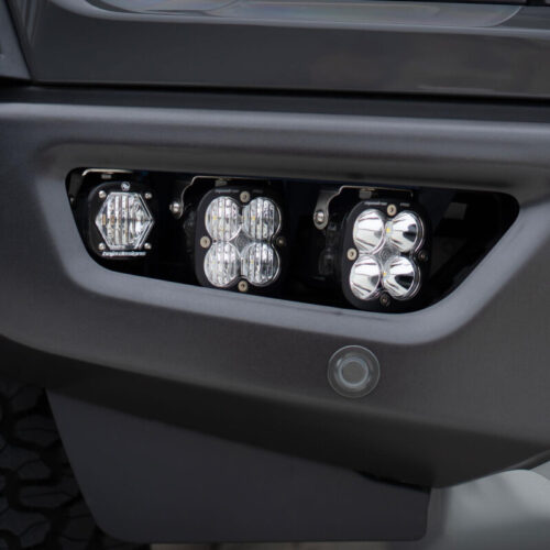Alternative view of Baja Designs for 2021+ Ford Raptor Aftermarket Pro Fog Pocket Kit