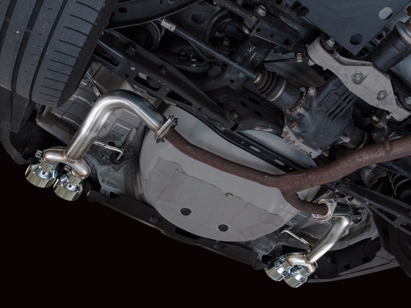 AWE Tuning Track Edition Axle-Back Exhaust - Chrome Silver Tips for 22-25 Subaru VB WRX - Image 10