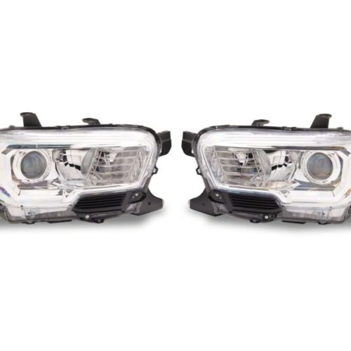 Raxiom for 2016-2023 Toyota Tacoma Axial Series OE Replmnt Headlights- Chrome- Clear Lens - Image 8