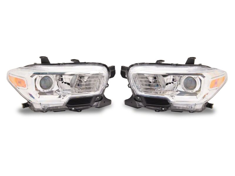 Raxiom for 2016-2023 Toyota Tacoma Axial Series OE Replmnt Headlights- Chrome- Clear Lens - Image 8