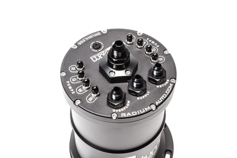 Radium Engineering Multi-Pump Ti Automotive E5LM Fuel Surge Tank Pumps Not Included - Image 2