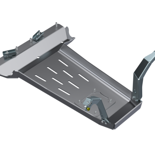 Artec Industries JL4122 21-25 Jeep Wrangler JL Rubicon Jlu Oil Skid Only w/ Oil Door - 4 Door 392 Hemi Alum