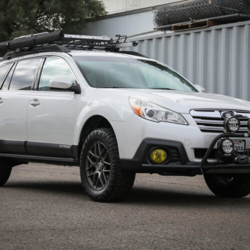 aFe Power 10-14 Subaru Outback H4 2.5L / H6 3.6L Terra Guard Trail Steps - Black - Image 3