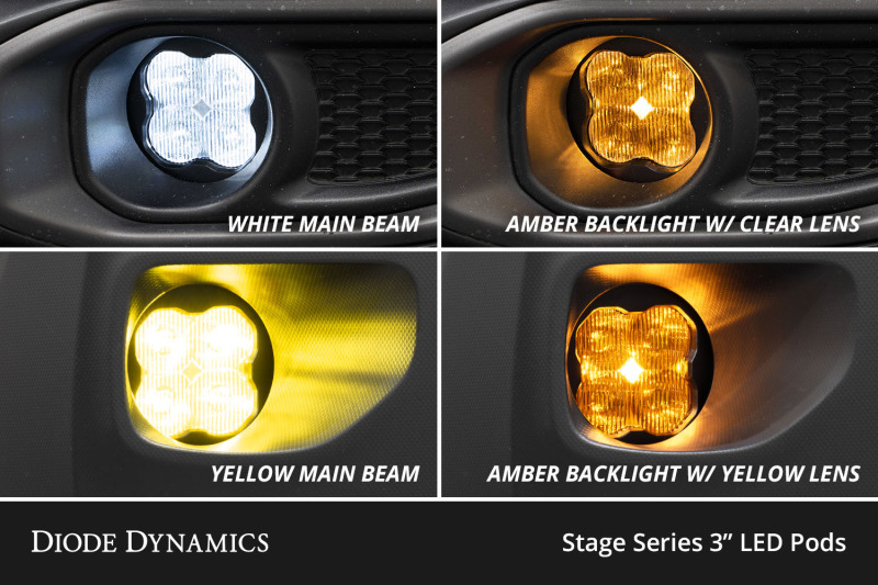 Diode Dynamics SS3 Pro Type A Kit ABL - Yellow SAE Fog - Image 8