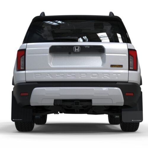Rally Armor 2026 Honda Passport Black UR Mudflap - Metallic Black Logo - Image 7