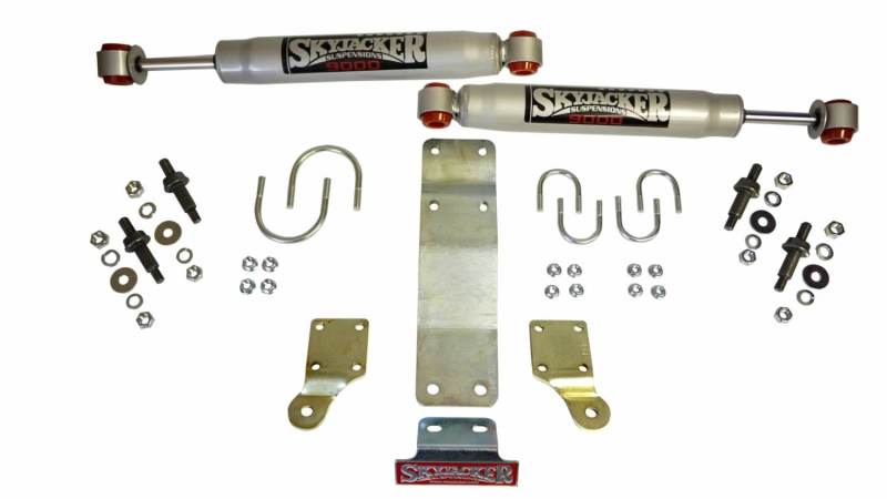 Skyjacker 2007-2017 Jeep Wrangler (JK/JKU) (Use w/ JK717TR) Dual Steering Damper Kit w/ 9000 Series - Image 2