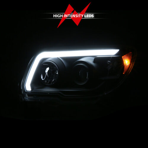 ANZO 06-09 Toyota 4 Runner Projector Headlights Plank Style - Black - Image 6