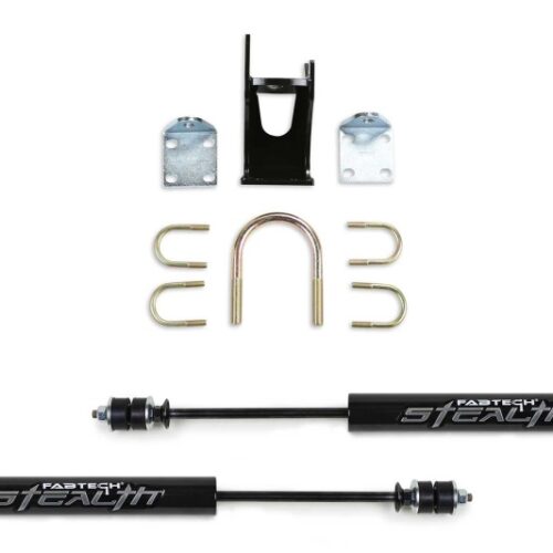 Alternative view of Fabtech 05-21 Ford F250/350 4WD Dual Stealth Steering Stabilizer Kit - Opposing Style