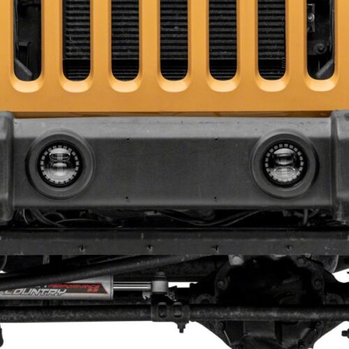 Raxiom for 2007-2018 Jeep Wrangler JK 18-23 Jeep Wrangler JL Axial Series Nighthawk LED Fog Lights - Image 10