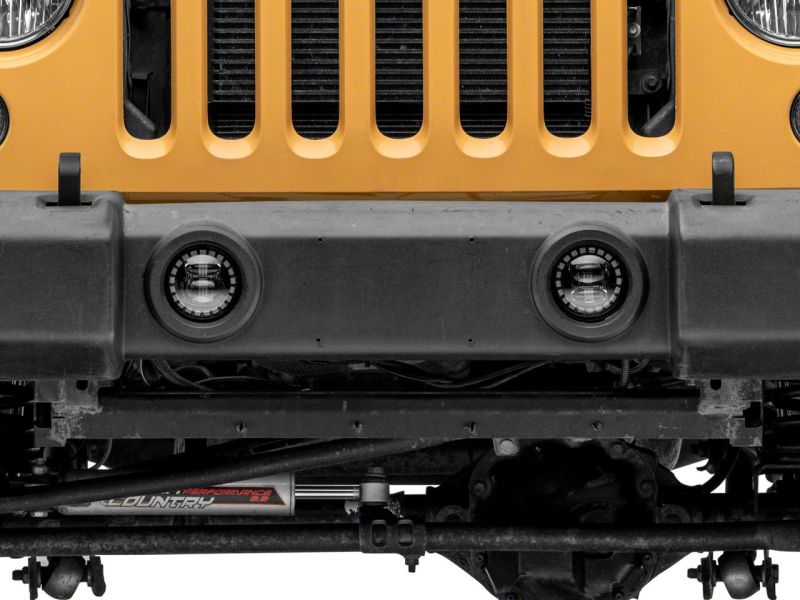 Raxiom for 2007-2018 Jeep Wrangler JK 18-23 Jeep Wrangler JL Axial Series Nighthawk LED Fog Lights - Image 10