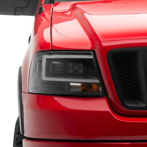 Raxiom for 2004-2008 Ford F-150 Axial Series Projector Headlights- Black Housing- Clear Lens - Image 7