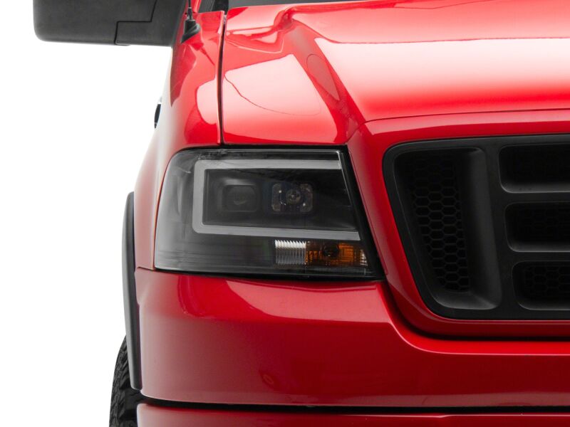 Raxiom for 2004-2008 Ford F-150 Axial Series Projector Headlights- Black Housing- Clear Lens - Image 7