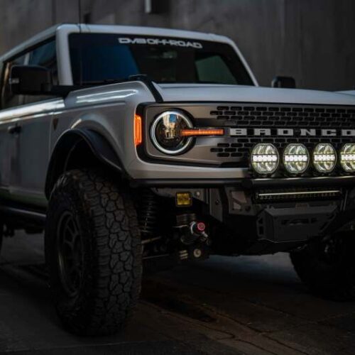 DV8 Offroad 7in Halo Elite Round Light w/ Accent Halo - White/Amber - Image 3