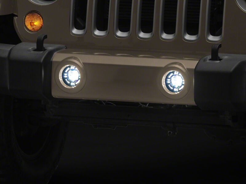 Raxiom for 2007-2018 Jeep Wrangler JK V2 LED Fog Lights with Amber Turn Signals - Image 7