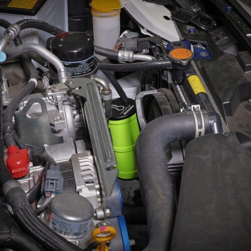 PERRIN 02-26 Subaru WRX / 04-21 STI / 13-26 BRZ/GR86/FRS/86 Coolant Overflow Tank - Neon Yellow - Image 10