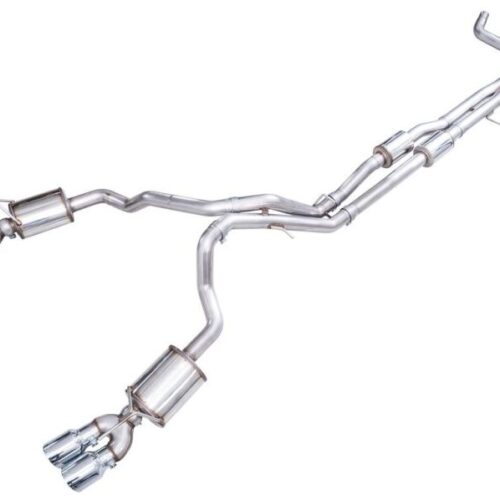 AWE Tuning Cat Back Exhaust - Quad Chrome Silver Tips for AWE 2021+ Chevy Suburban/GM Yukon XL 6.2L 0FG Edition