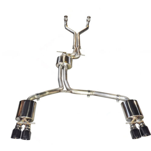 AWE Tuning Touring Edition Exhaust - Diamond Black Tips for Audi C7 / C7.5 S6 4.0T