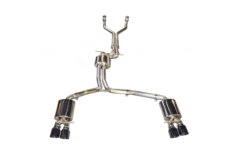 AWE Tuning Touring Edition Exhaust - Diamond Black Tips for Audi C7 / C7.5 S6 4.0T