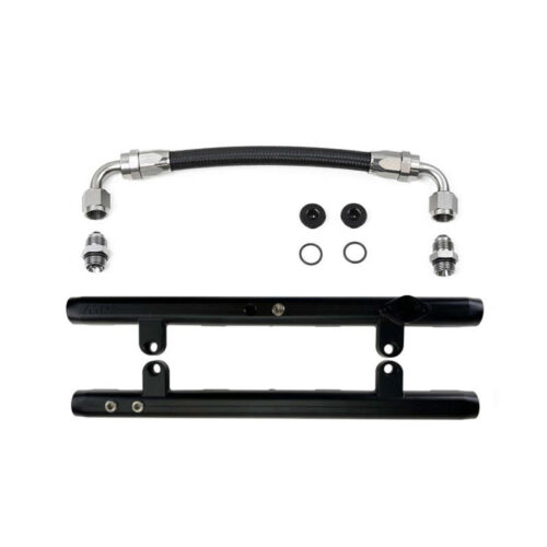 Alternative view of DeatschWerks Ford 4.6 3-Valve Fuel Rails with Crossover for 2005-2010 Ford Mustang GT 4.6L 3-Valve
