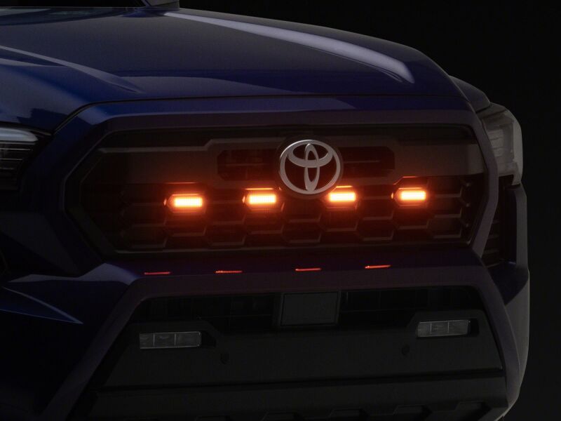 Raxiom for 2024-2026 Toyota Tacoma Pre Runner/ TRD Off-Road/ TRD Sport Amber LED Grille Light- Amber Lens - Image 9