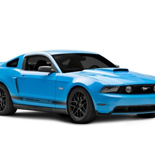 Raxiom for 2010-2012 Ford Mustang w/ Factory Halogen LED Projector Headlights- Black Housing (Clear Lens) - Image 4