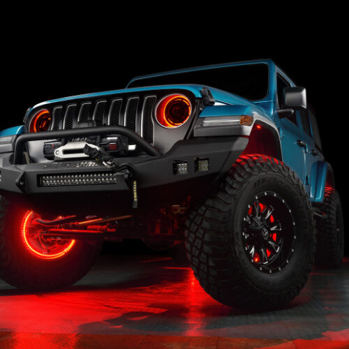 Alternative view of ORACLE Lighting LED Illuminated Wheel Rings - ColorSHIFT RGB+W