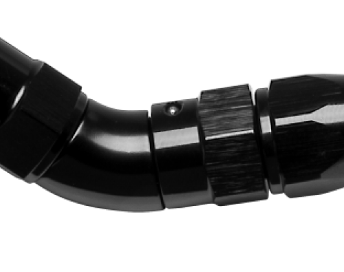 Vibrant -3AN 60 Degree High Flow Hose End Fitting for PTFE Lined Hose - Aluminum