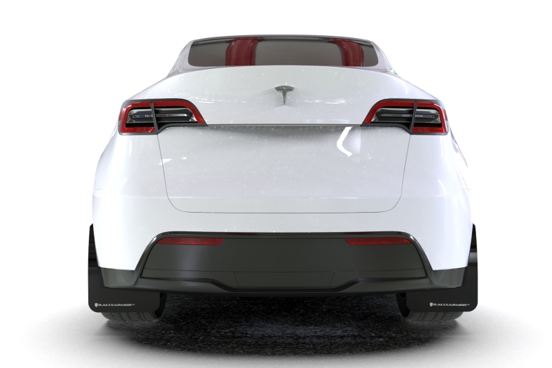 Rally Armor 20-26 Tesla Model Y, Juniper Y Black Mud Flap - Metallic Black Logo - Image 5